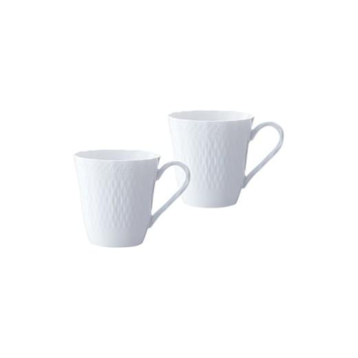 ふるさと納税 雑貨・日用品 グラス 愛知県 みよし市 ノリタケ シェール ブラン マグカップペア 1645281