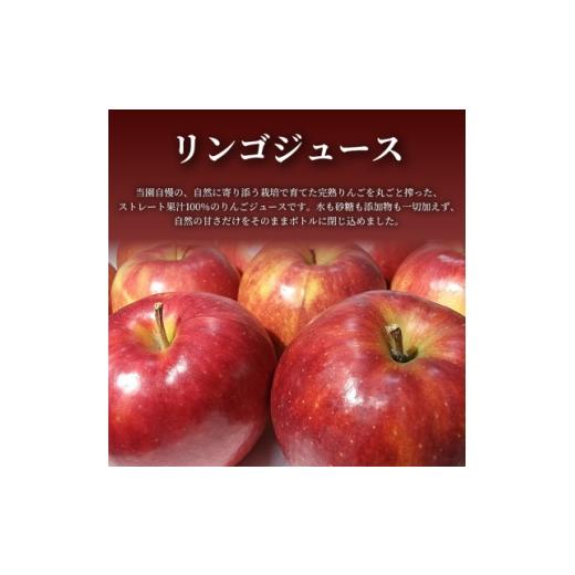 ふるさと納税 果汁飲料 りんご 青森県 青森市  栽培期間中農薬を減らしたりんごを丸ごと使用 リンゴジュース(1L×2本)3セット 青森産 限定生産 1700944の画像