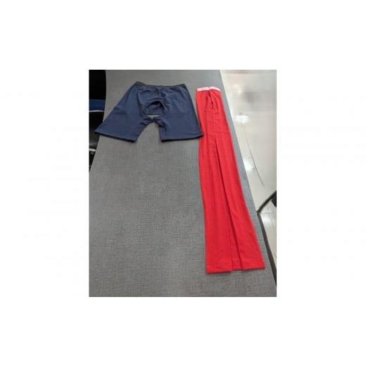 ふるさと納税 服 男 東京都 中野区 迎春 あったか、みんなにやさしい赤いふんどし 商品名「エミューL」(青色) 青色 Lサイズ