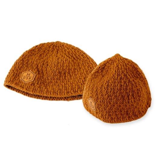 ふるさと納税 小物 帽子 長野県 白馬村 DSP ビーニー /長野県白馬村 手編み フリーサイズ ニット帽 帽子 ハンドメイド キャメル P0560708_CA カラー:キャメ…