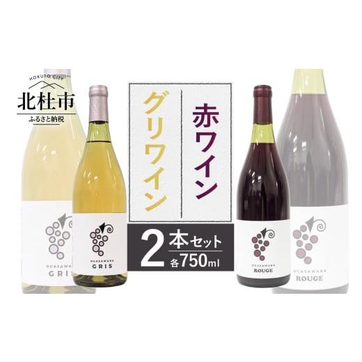 ふるさと納税 ワイン 赤ワイン 山梨県 北杜市 赤ワイン・グリワイン 2本セット ワイン 750ml 2本 セット 辛口 数量限定 アルコール 10% 8% マスカットベー…