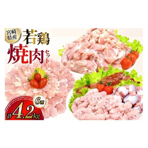 ふるさと納税 鶏肉 セット 宮崎県 日向市 鶏肉 業務用 宮崎県産 若鶏 もも切身 砂肝 肝 小肉 手羽中 肩肉 計 4.2kg セット TRINITY 宮崎県 日向市 452061333 …