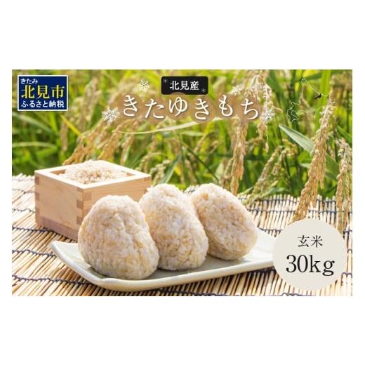 ふるさと納税 米・パン もち米 北海道 北見市 2026年2月中お届け 令和7年産 北海道産きたゆきもち 玄米 30kg ( 米 お米 モチ米 もち米 餅 赤飯 ぼたもち おは…