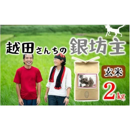 ふるさと納税 米 石川県 羽咋市 自然栽培米 越田さんちの銀坊主(玄米)2kg 令和7年産 玄米 2kg