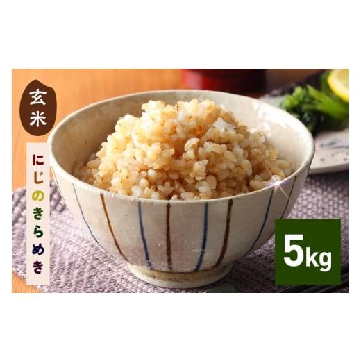 ふるさと納税 玄米 茨城県 笠間市 新米 令和7年産 にじのきらめき 玄米 5kg お米 お弁当 おにぎり 国産 茨城県 笠間市 いばらき 5kg