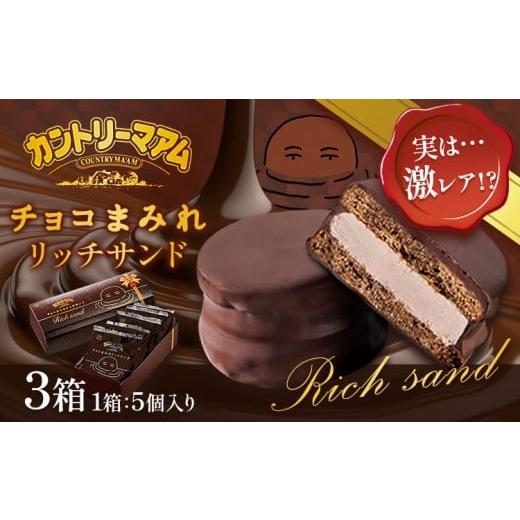 ふるさと納税 菓子 チョコレート 栃木県 野木町 不二家 チョコまみれ リッチサンド カントリーマアム 3箱 15個 (株)不二家 [9月中旬-3月上旬頃出荷]栃木県 …