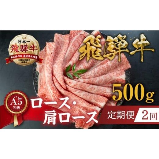 ふるさと納税 牛肉 すき焼き 岐阜県 本巣市 定期便 A5等級 飛騨牛すき焼き・しゃぶしゃぶ用 500g 2回定期便『ロース・肩ロース肉』| 牛肉 0166 牛肉 肉 和牛 …