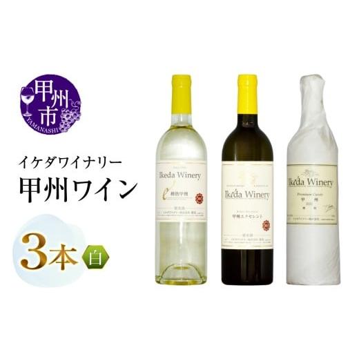 ふるさと納税 ワイン セット 山梨県 甲州市 イケダワイナリー甲州ワイン3本セット(MG)C-694 ワイン イケダワイナリー 白ワイン 甲州市 山梨県