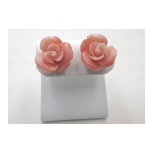 ふるさと納税 アクセサリー ピアス 高知県 宿毛市 深海ガーネ バラ 約15mm K18 ピアス (fpi-187)