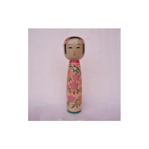 ふるさと納税 人形 福島県 福島市 No.0493蒔絵こけし8寸 土湯こけし工人近野明裕作