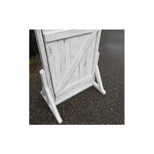 ふるさと納税 雑貨・日用品 愛知県 小牧市 エイジング調アンティークのフェイクドアー大 本体と自立固定用スタンドのセット(本体とオプションのセット)