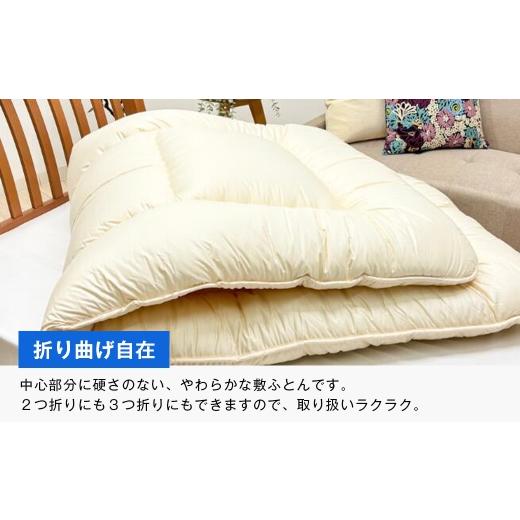 ふるさと納税 タオル・寝具 敷布団 兵庫県 淡路市 インビスタ ダクロン3.0kg入 バルキーファイバーフィル 清潔 ふんわり敷ふとんSの画像