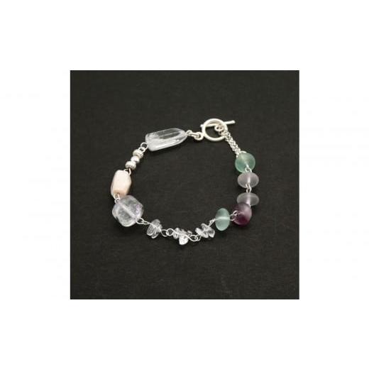 ふるさと納税 アクセサリー ブレスレット 愛知県 長久手市 CE-B-4 CERCA フローライトブレスレット SV925[ パール ブレスレット フォーマル アクセサリー 人…