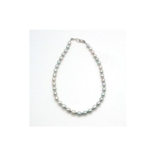 ふるさと納税 アクセサリー ネックレス 愛知県 長久手市 CE-N-3 CERCA 淡水パール ネックレス(ブルーグレー)[ パール ネックレス フォーマル アクセサリー 人…