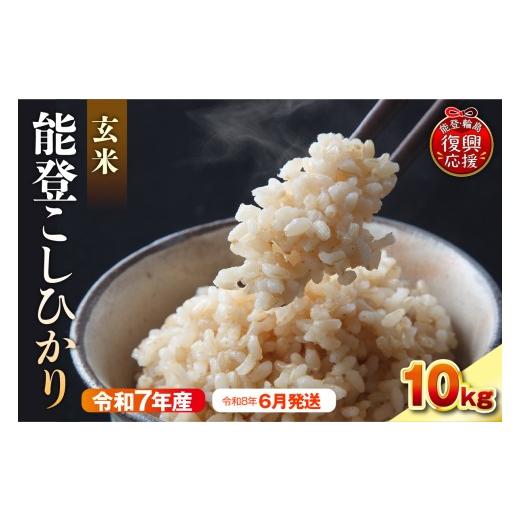 ふるさと納税 米 コシヒカリ 石川県 輪島市 2026年6月発送 令和7年産 能登コシヒカリ10kg 玄米 残留農薬検出ゼロ wa084-005-06 2026年6月発送