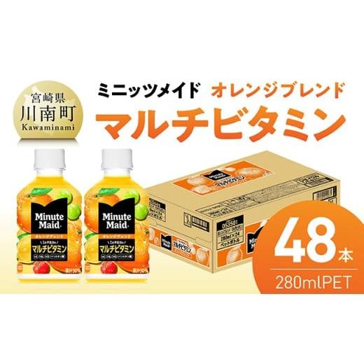 ふるさと納税 果汁飲料 ミックス 宮崎県 川南町 ミニッツメイド 「オレンジブレンド マルチビタミン」280mlPET 48本(24本×2箱) ふるさと納税 飲料 オレンジ…