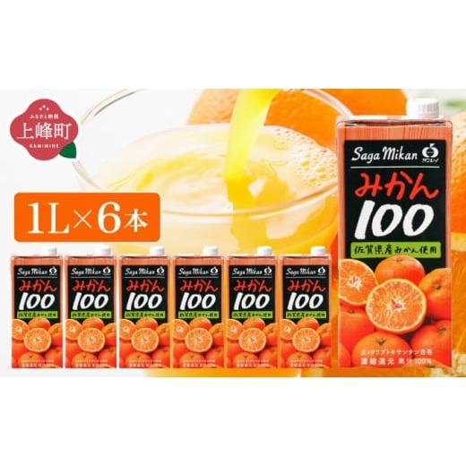 ふるさと納税 みかん・柑橘類 佐賀県 上峰町 みかん100 1L×6本