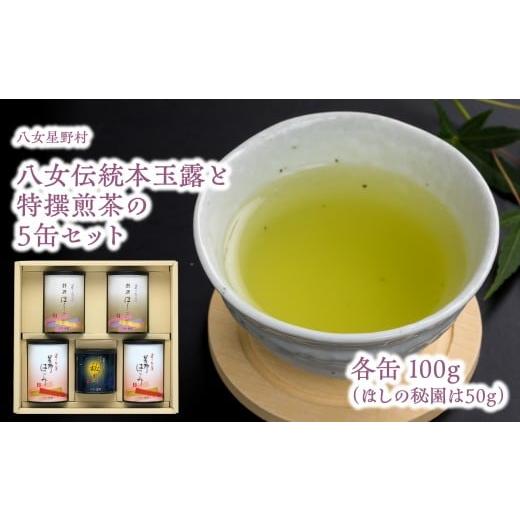 ふるさと納税 お茶類 緑茶(茶葉・ティーバッグ) 福岡県 八女市 八女伝統本玉露と特撰煎茶の5缶入セット 茶 お茶 日本茶 八女茶 玉露 煎茶 福岡県 八女市