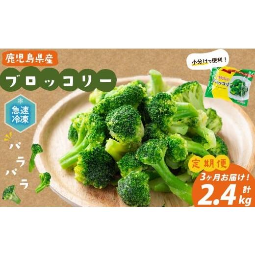 ふるさと納税 野菜類 鹿児島県 志布志市 定期便 全3回 鹿児島県産 冷凍ブロッコリー 計2.4kg (200g×4袋×3ヶ月) ブロッコリー 野菜 冷凍 カット カット野菜 …