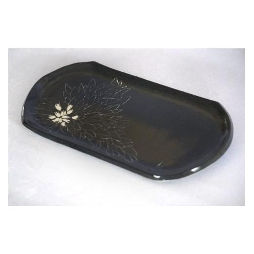ふるさと納税 食器・グラス 皿 神奈川県 伊勢原市 源太夫窯 和食器『長皿』4枚 黒 ｜食器 お皿 源太夫窯 げんだゆうがま 村山恵子 陶芸品 陶芸作品 陶芸 作家 …_2