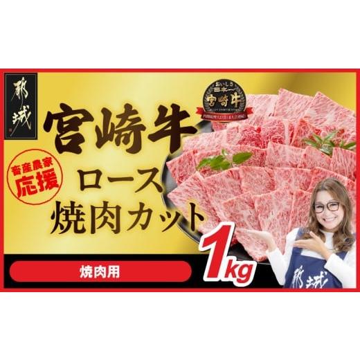 ふるさと納税 牛肉 ロース 宮崎県 都城市 畜産農家応援 宮崎牛ロース焼肉用 500g×2パック_29-N202_(都城市) ロース焼肉 1000g 宮崎牛 牛肉 宮崎県産 国産 ロ…
