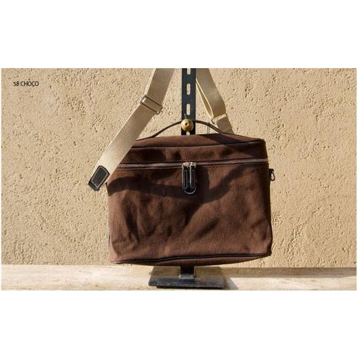 ふるさと納税 カバン ショルダーバッグ 大阪府 東大阪市 木の庄帆布 POCKET SHOULDER k-khg-ps01t-(C/#58 CHOCO / チョコ) C/#58 CHOCO / チョコ