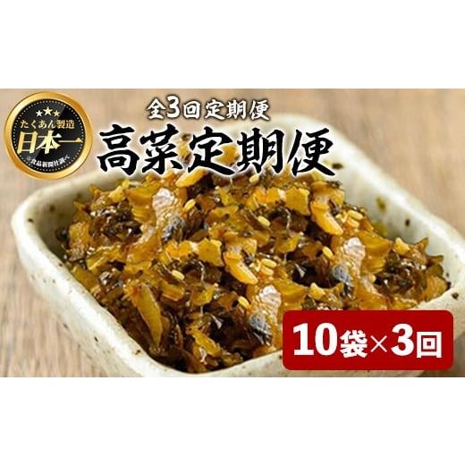 ふるさと納税 加工品等 漬物 鹿児島県 曽於市 定期便全3回 辛子たかな定期便 (10袋×3回) 漬物 高菜 つけもの 曽於市観光協会