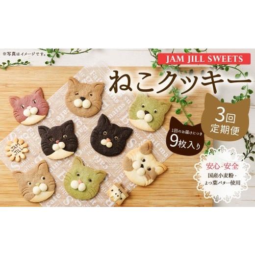 ふるさと納税 焼菓子・チョコレート クッキー 福岡県 嘉麻市 3回定期便 詰め合わせ ギフト JAM JILL SWEETS ねこクッキーセット(9枚入り) 詰め合わせ スイ…