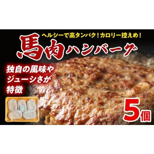 ふるさと納税 肉 ハンバーグ 福岡県 志免町 馬肉ハンバーグ 150g×5個 肉 馬 焼くだけ 簡単調理 冷凍 ヘルシー 低脂肪 高タンパク質 惣菜 おかず お弁当 カロ…