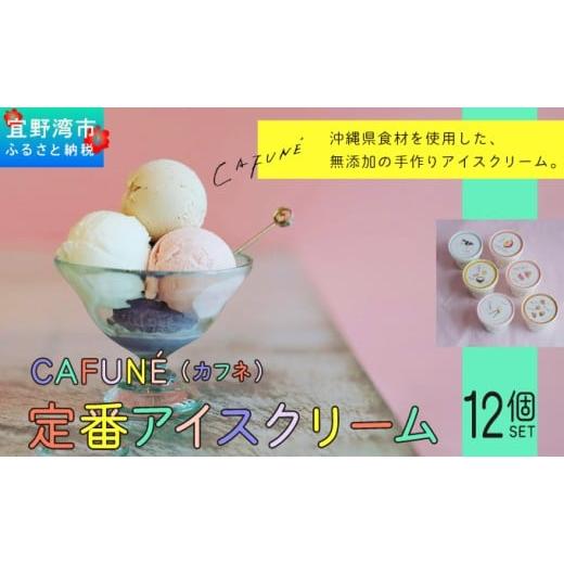 ふるさと納税 菓子 アイス 沖縄県 宜野湾市 添加剤不使用 CAFUN? カフネ アイスクリーム 12個セット | 沖縄の食材 国産 厳選素材 沖縄素材 地産地消 手づくり …の画像