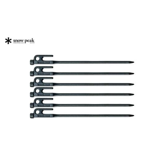 ふるさと納税 アウトドアグッズ 新潟県 三条市 スノーピーク ソリッドステーク30 6本セット R-103-1 ペグ 30cm 鍛造 キャンプ テント アウトドア