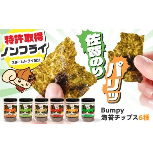 ふるさと納税 乾物 のり 佐賀県 白石町 海苔チップスBumpy6種(バーベキュー/わさび塩/ガーリックトリュフ/ゆず七味/バターしょうゆ/コク旨しょうゆ)計6…