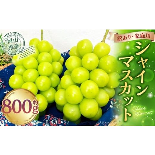 ふるさと納税 ぶどう マスカット 岡山県 美咲町 訳あり 家庭用 シャインマスカット 800g以上 1房入り マスカット ぶどう ブドウ 葡萄 グレープ フルーツ 果物 …
