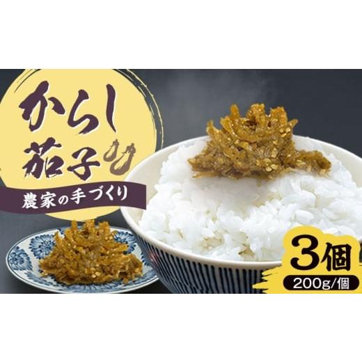 ふるさと納税 缶詰・瓶詰 福岡県 豊前市 爽やかな辛さ 特製辛子なす 200g×3 [豊前市] 田村農産 なす からし ご飯に合う お酒のおつまみ 茄子漬け 辛子なす …