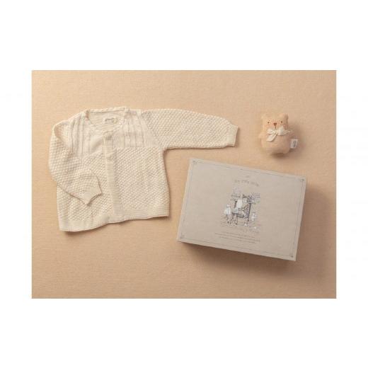 ふるさと納税 服 子ども 神奈川県 横浜市 カーディガン＆にぎにぎ ギフトボックス付き TAK114の画像
