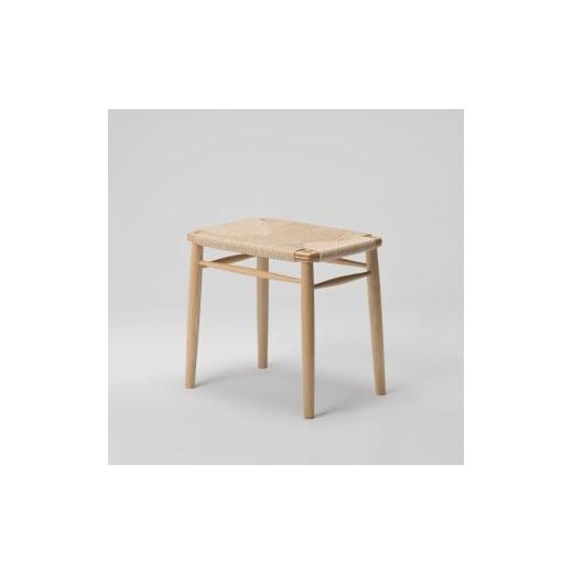 ふるさと納税 木工品・竹工品 北海道 東川町 木と暮らしの工房 H.O.スツール 4-leg 樹種:ナラ/座面:ペーパーコード 座 面:ペーパーコード