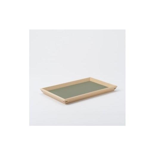ふるさと納税 木工品・竹工品 北海道 東川町 木と暮らしの工房 シラカバ・トレー サイズ:S/カラー:Green(緑) カラー:Green(緑)