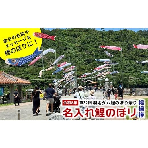ふるさと納税 イベントやチケット等 沖縄県 名護市 令和8年 第32回「羽地ダム鯉のぼり祭り」名入れ鯉のぼり掲揚権 こいのぼり こどもの日 お祝い 羽地ダム 鯉…
