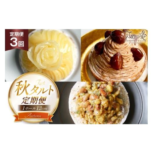 ふるさと納税 ケーキ・カステラ タルト 長崎県 平戸市 タルト 秋タルト 1ホール 12cm 3回 定期便 モンブラン キャラメルナッツ 心優-Cotoyu sweets- 長崎県 平…