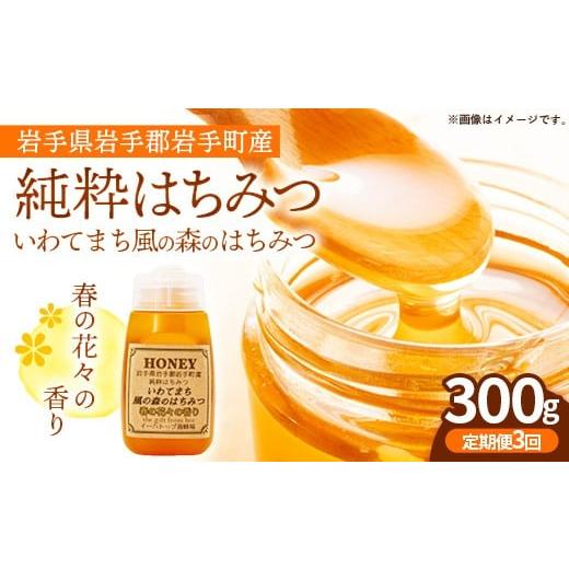 ふるさと納税 加工品等 はちみつ 岩手県 岩手町 定期便3か月 イーハトーブ養蜂場の風の森のはちみつ春の花々の香り300g 定期便 3か月 はちみつ 蜂蜜 ハチミツ…