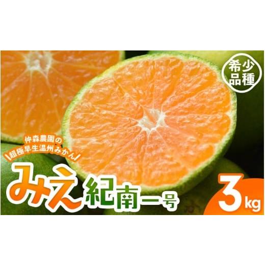 ふるさと納税 果物類 みかん 三重県 熊野市 仲森農園の超極早生温州みかん みえ紀南一号 約3kg みかん ミカン 蜜柑 温州みかん 温州ミカン 柑橘 フルーツ 果物…