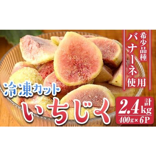 ふるさと納税 いちじく 鹿児島県 伊佐市 isa803 冷凍カットいちじく(計2.4kg・400g×6P) 白いちじく バナーネ バローネ 果物 フルーツ 無花果 果肉 カットフル…