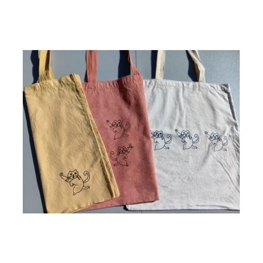 ふるさと納税 カバン トートバッグ 愛知県 常滑市 陶土バッグ 1点 カラー:鬼板 トートバッグ 鞄 カバン 知多木綿 雑貨 ファッション 可愛い オシャレ 猫 ね…