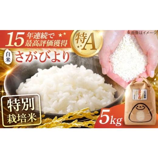 ふるさと納税 米 さがびより 佐賀県 武雄市 順次発送 令和7年産 特別栽培米 さがびより 白米 5kg 配送前精米 /江口農園 UBF003 米 お米 白米 精米 ブランド…