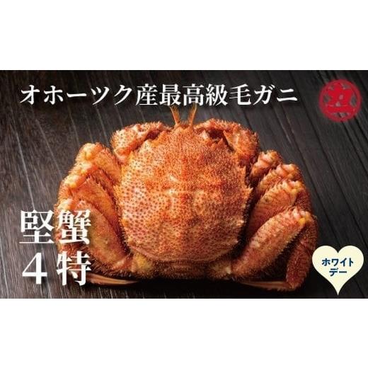 ふるさと納税 カニ 毛ガニ 北海道 紋別市 19-99 ホワイトデー ボイル毛がに(約440g〜570g)×1尾