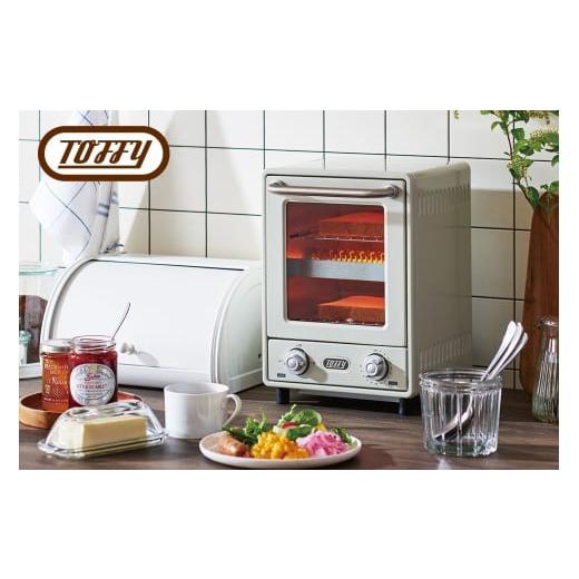 ふるさと納税 キッチン家電 東京都 江東区 Toffy オーブントースターK-TS4 カラー:アッシュホワイト Toffy トースター 2段式 省スペース スリム 火力切替 …