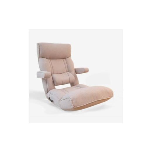 ふるさと納税 家具 インテリア・寝具・収納 岐阜県 各務原市 1145 腰の神様がくれた座椅子　PLUS　スマート肘タイプ ピンク（ファブリックタイプ） ピンク（フ…