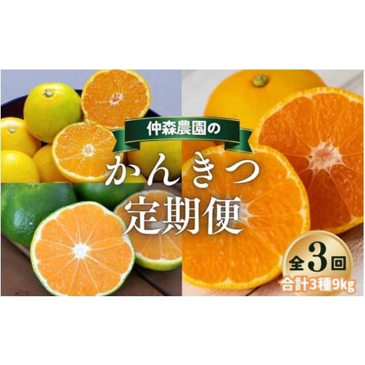 ふるさと納税 果物類 みかん 三重県 熊野市 全3回 仲森農園の柑橘定期便 合計3種 9kg 極早生温州・由良早生・早生温州「完熟熊野みかん」 みかん ミカン 蜜柑…