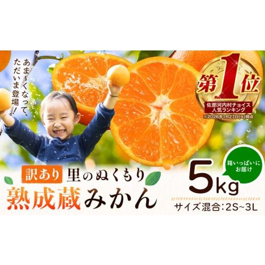 ふるさと納税 果物類 みかん 徳島県 佐那河内村  先行予約 清流と寒暖差が育む 熟成蔵みかん サイズ不選別 ご家庭用 訳あり 徳島みかん 約5kg 徳島県佐那河内… |  | 01