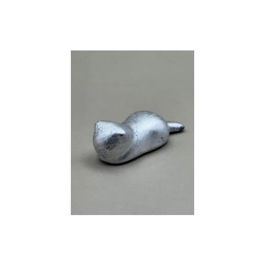 ふるさと納税 陶磁器・漆器・ガラス 和歌山県 海南市 箸置き 猫 箔貼り銀[NF237] 箔貼り銀